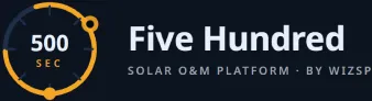 Five Hundred by WIZSP — Solar O&M Platform logo