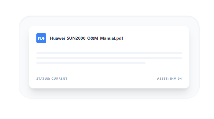 Solar O&M Software Modules